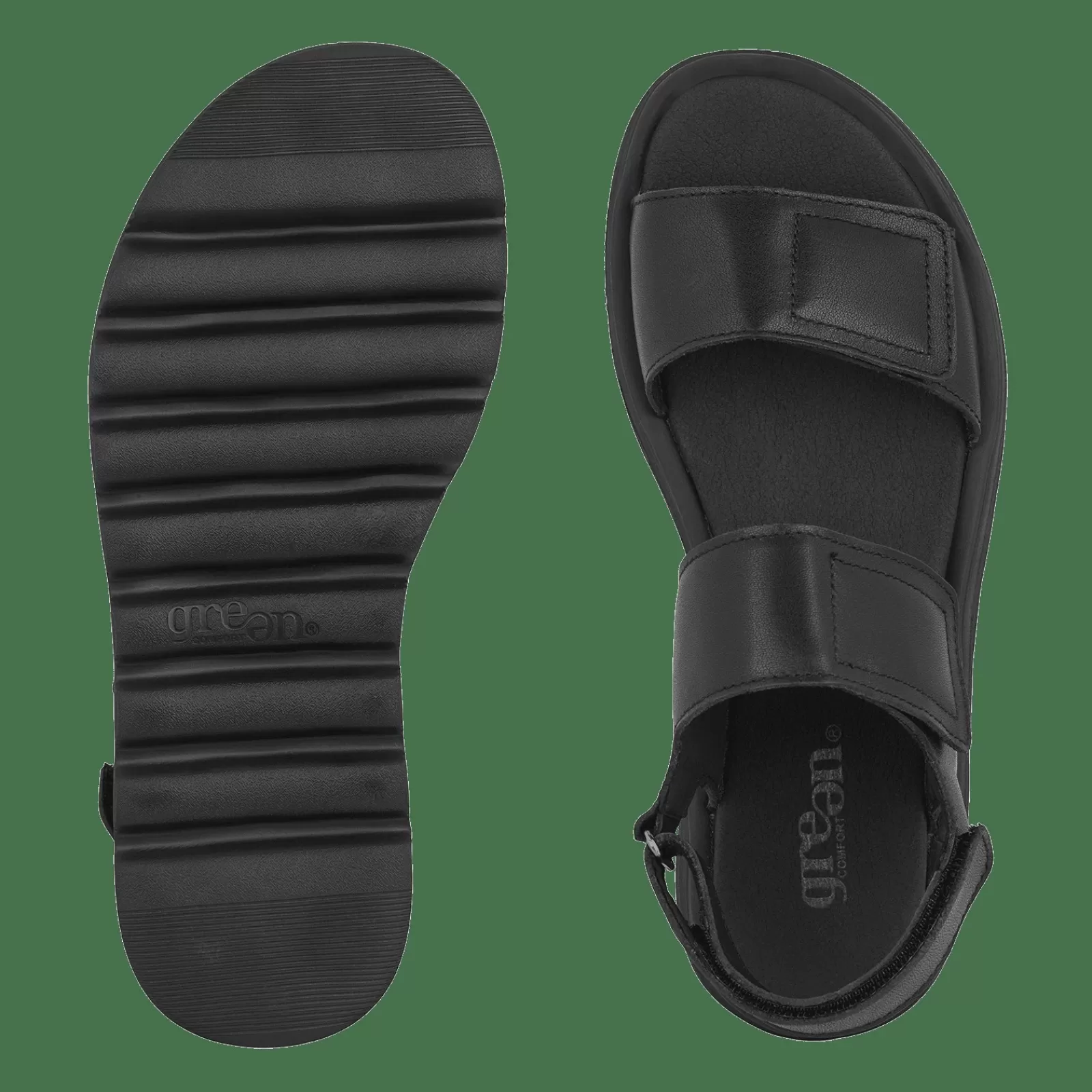 allow_alli__sort_3-1.webp Sandaler Med Flad Sål>Green Comfort Allow Alli - Sort