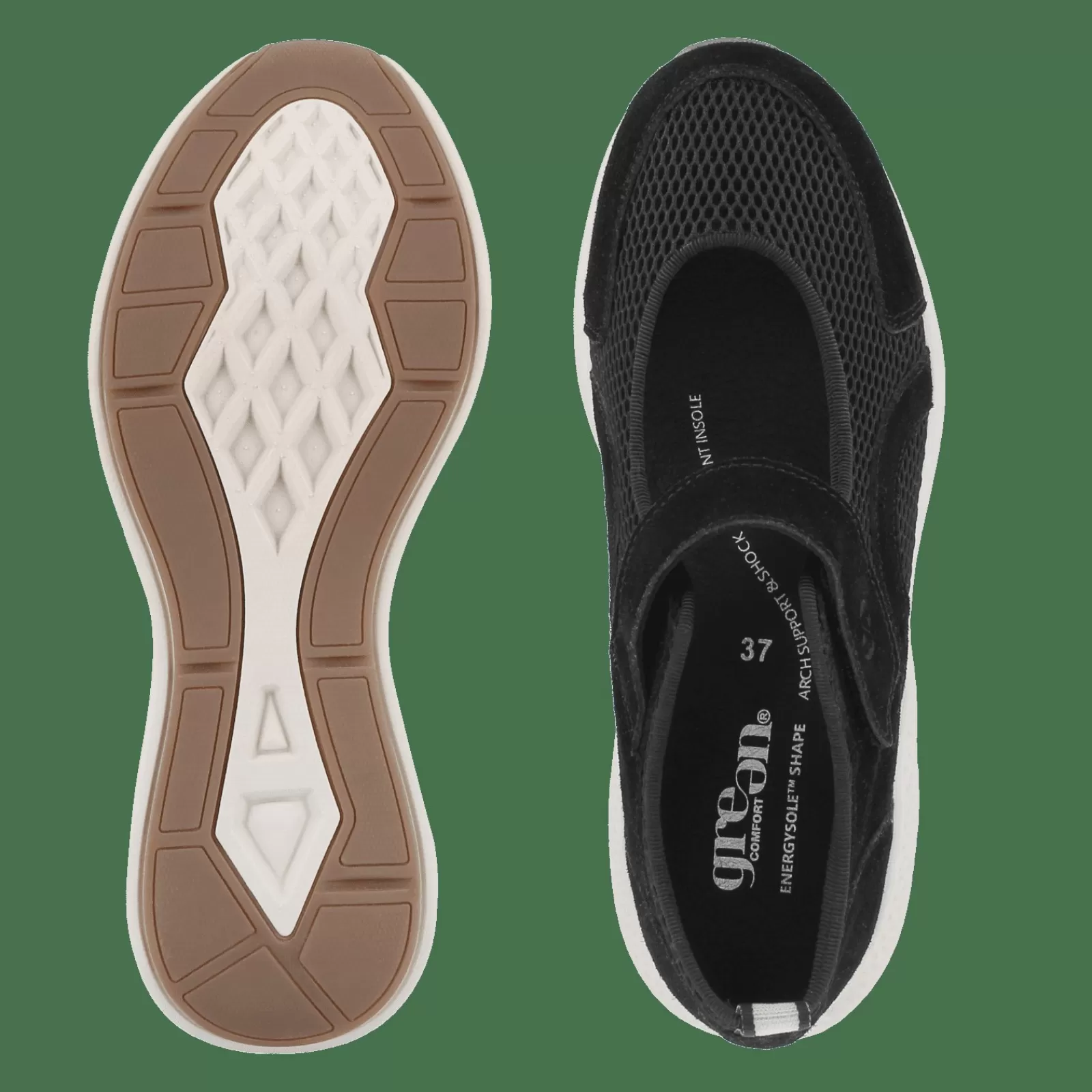 dolphin_darla__sort_3-1.webp Sko Med Velcro>Green Comfort Dolphin Darla - Sort