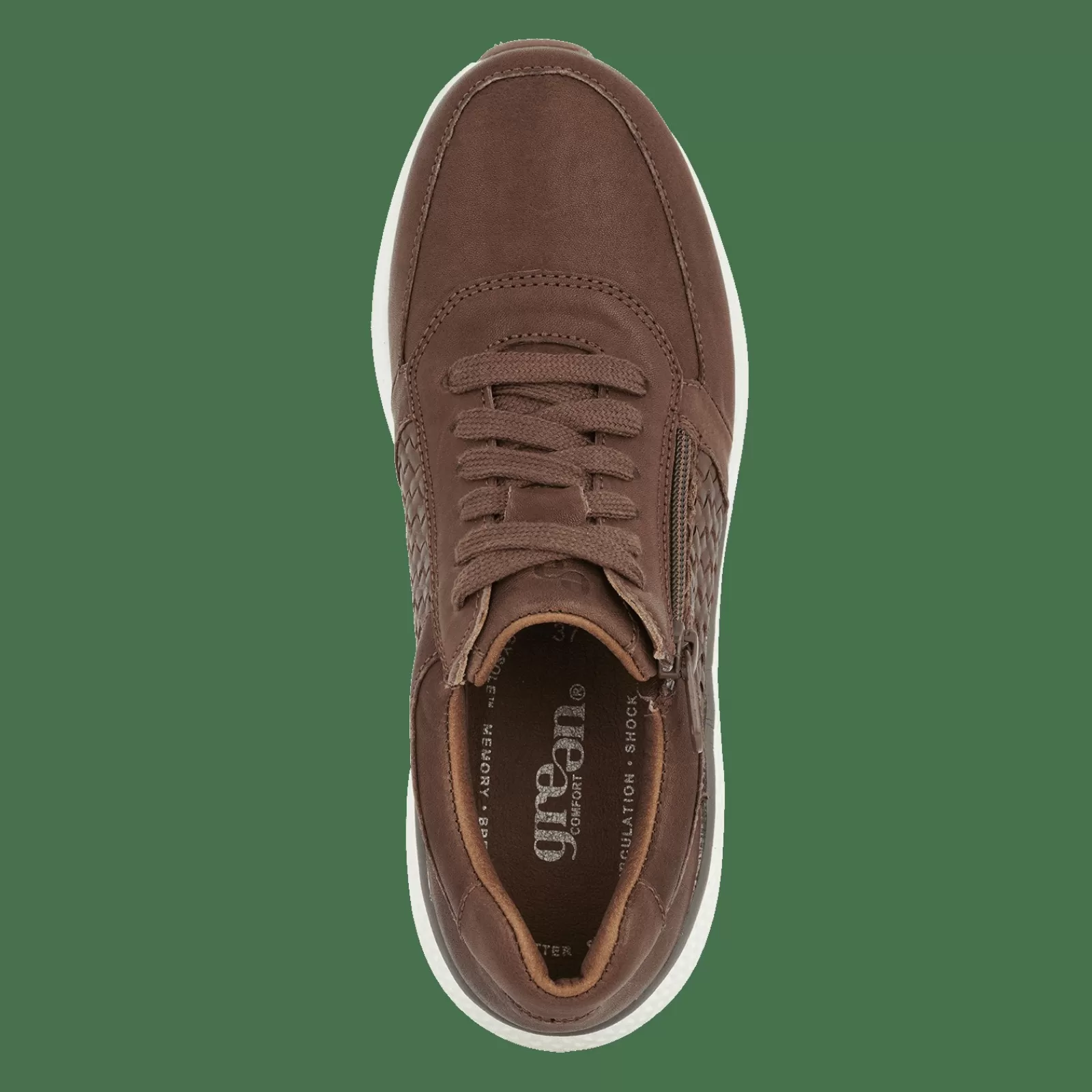 dolphin_day__cognac_3-1.webp Sko Med Lynlås>Green Comfort Dolphin Day - Cognac