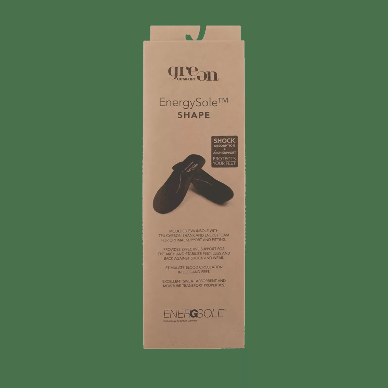 energysole_shape_45_mm_herre__sort_4.webp Såler>Green Comfort Energysole Shape 4,5 Mm (Herre) - Sort