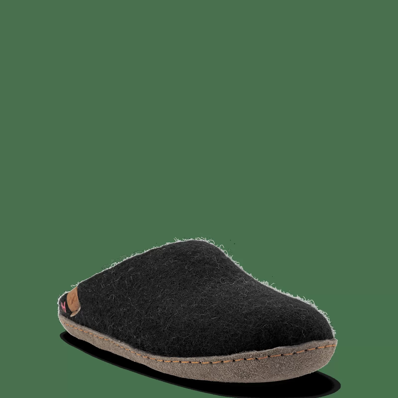 wool_bhutan__sort_2-3.webp Hjemmesko Med Skindsål>Green Comfort Wool Bhutan - Sort