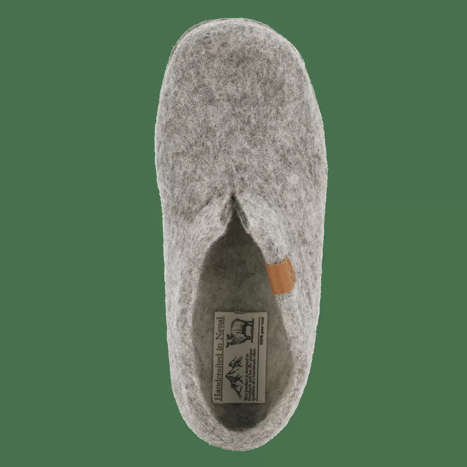 wool_mera__light_grey_3-3.webp Hjemmesko Med Skindsål>Green Comfort Wool Mera - Light Grey