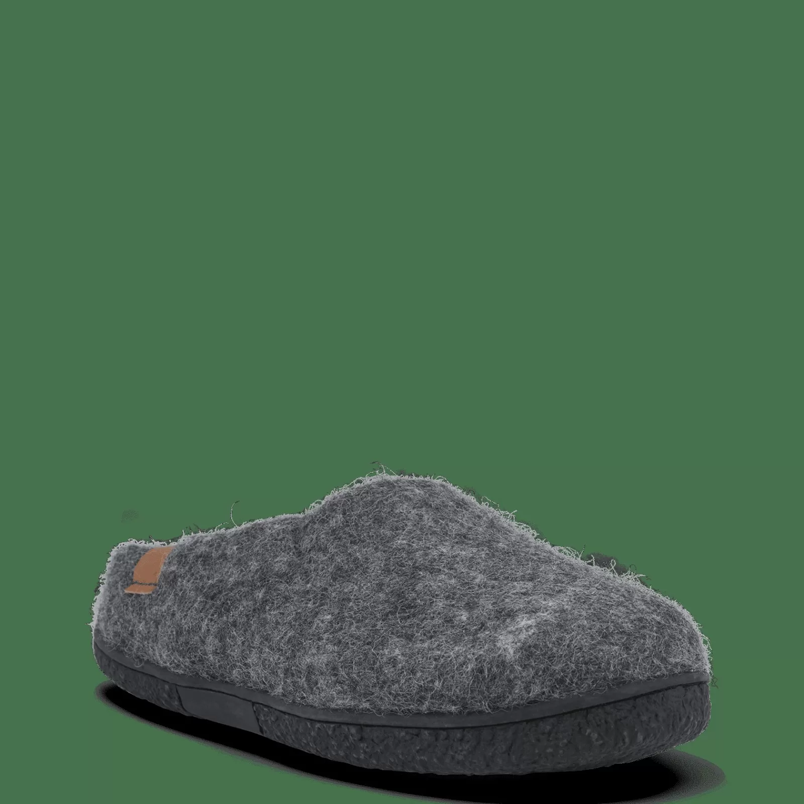wool_tibet__antracit_grey_2-1.webp Hjemmesko Med Gummisål>Green Comfort Wool Tibet - Antracit Grey
