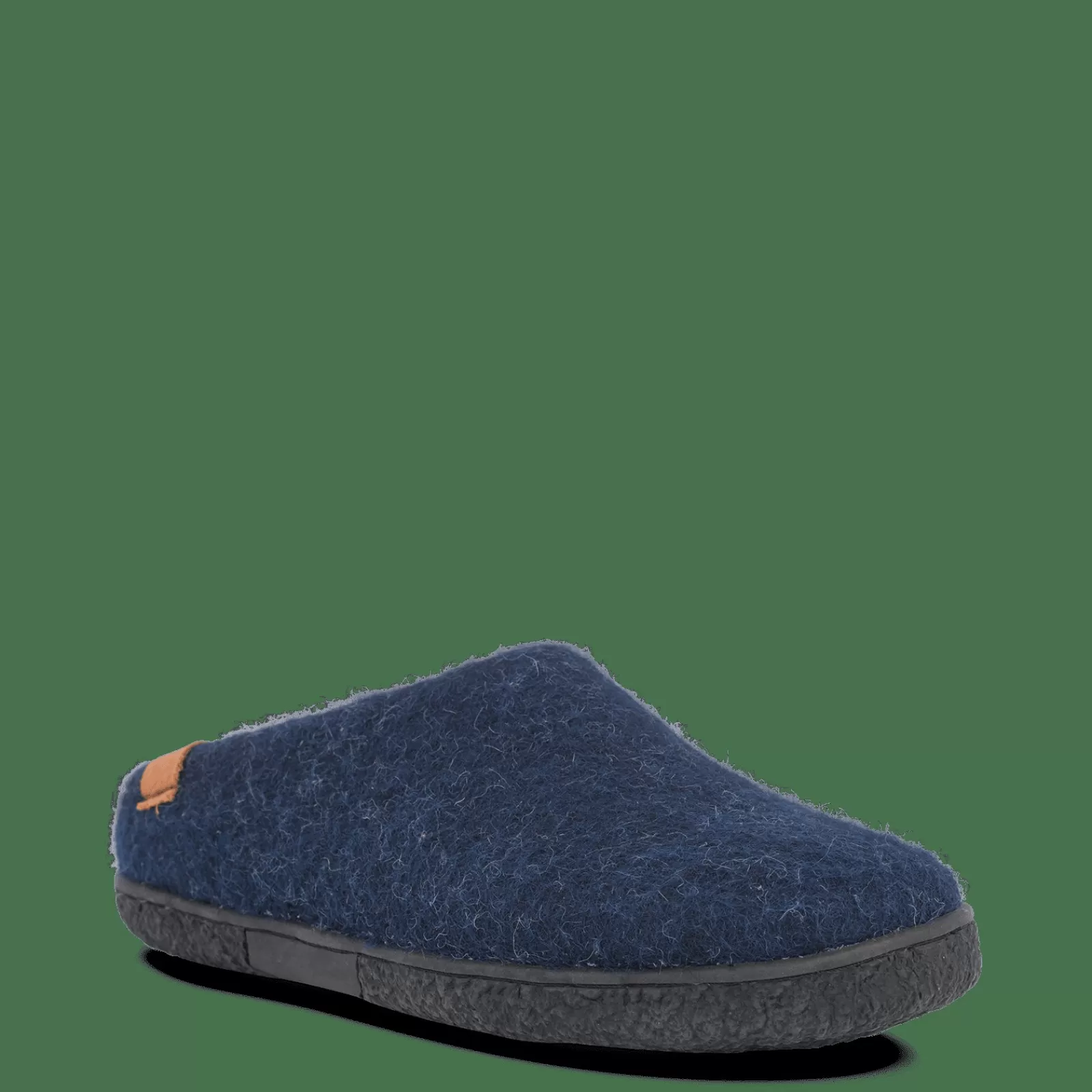 wool_tibet__marine_blue_2-3.webp Hjemmesko Med Gummisål>Green Comfort Wool Tibet - Marine Blue